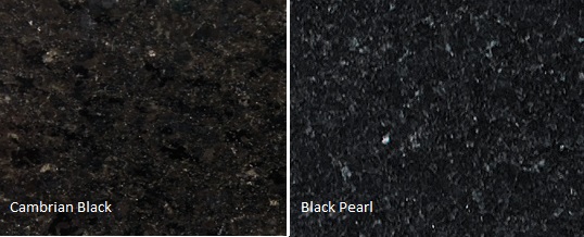 Cambrian Black Granite VS Black Pearl